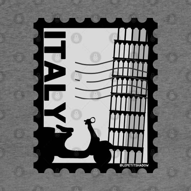 Leaning Tower of Pisa, Italy Postage stamp by LePetitShadow